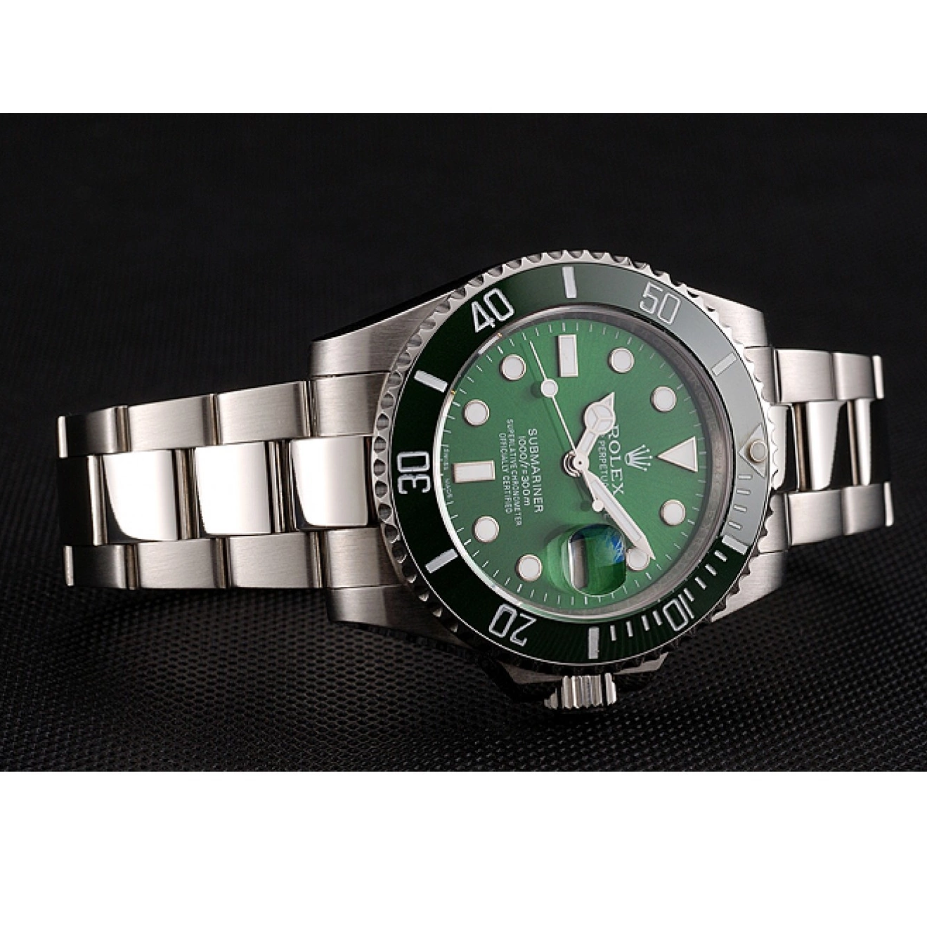 Aaa replica watch Green Submariner Bracelet Stainless Rolex Dial 1454069 Steel 0802